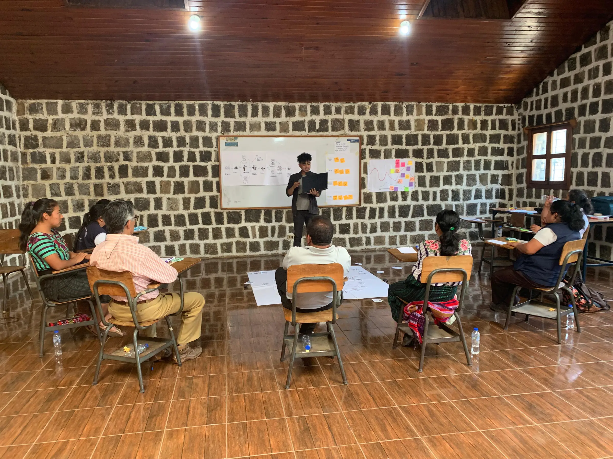 Comunidad de Santiago Atitlán en un taller participativo de RECUPERA