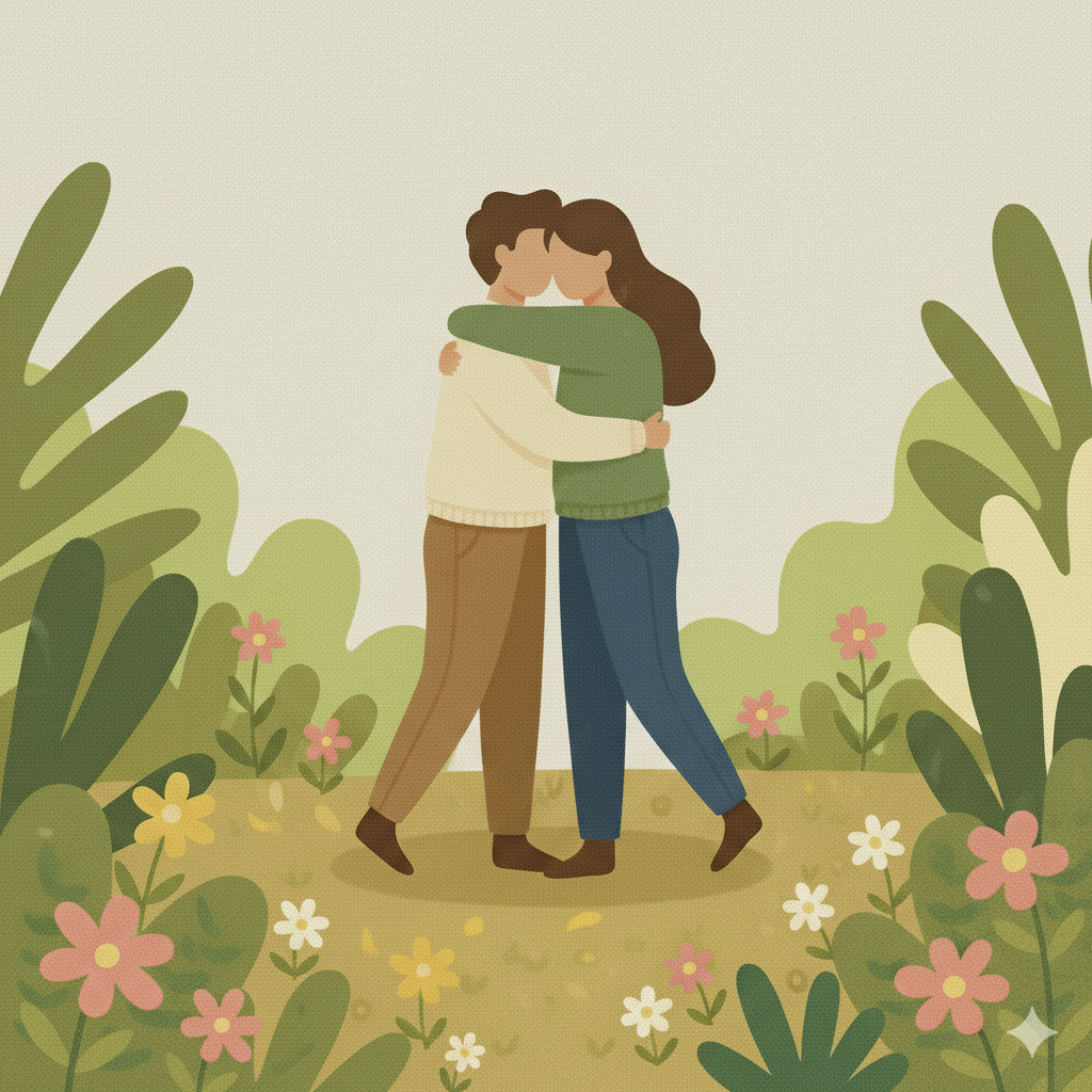 Abrazo de apoyo